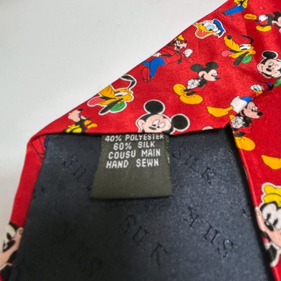 Vintage Mickey Unlimited necktie with Mickey Mouse, Donald Duck, Pluto and Goofy - Picture 4 of 5